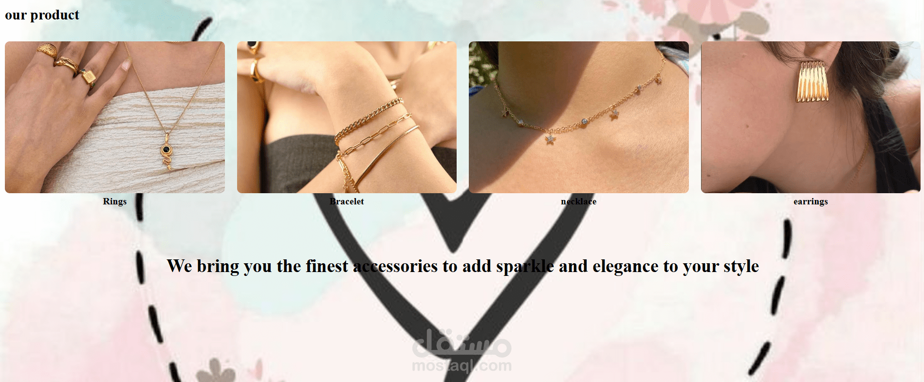 Jewelry Website Design(HTML & CSS)