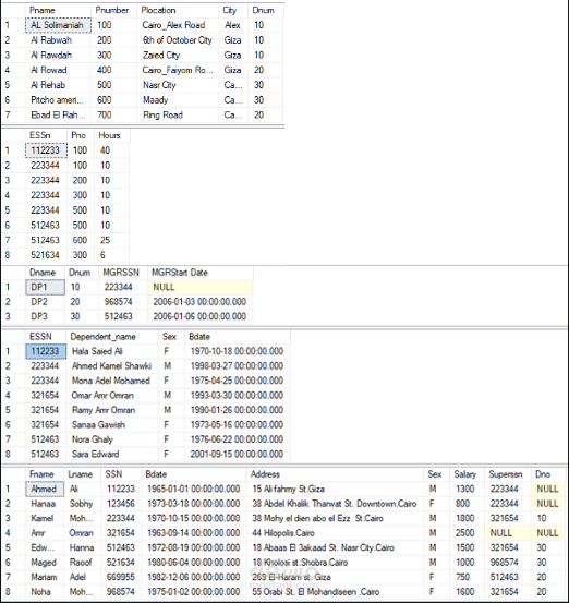 Database by SQL