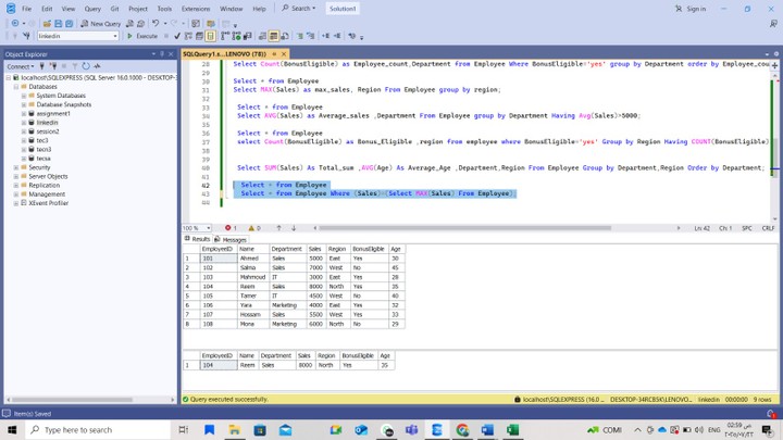 sql practical