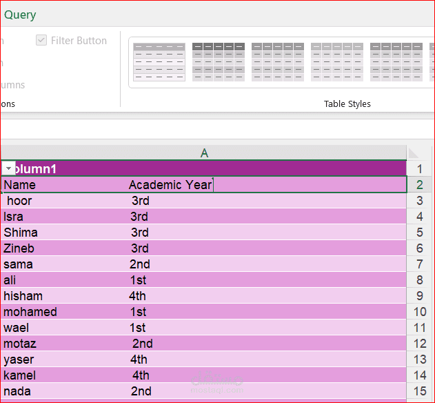 تحويل الملفات من word الى Excel