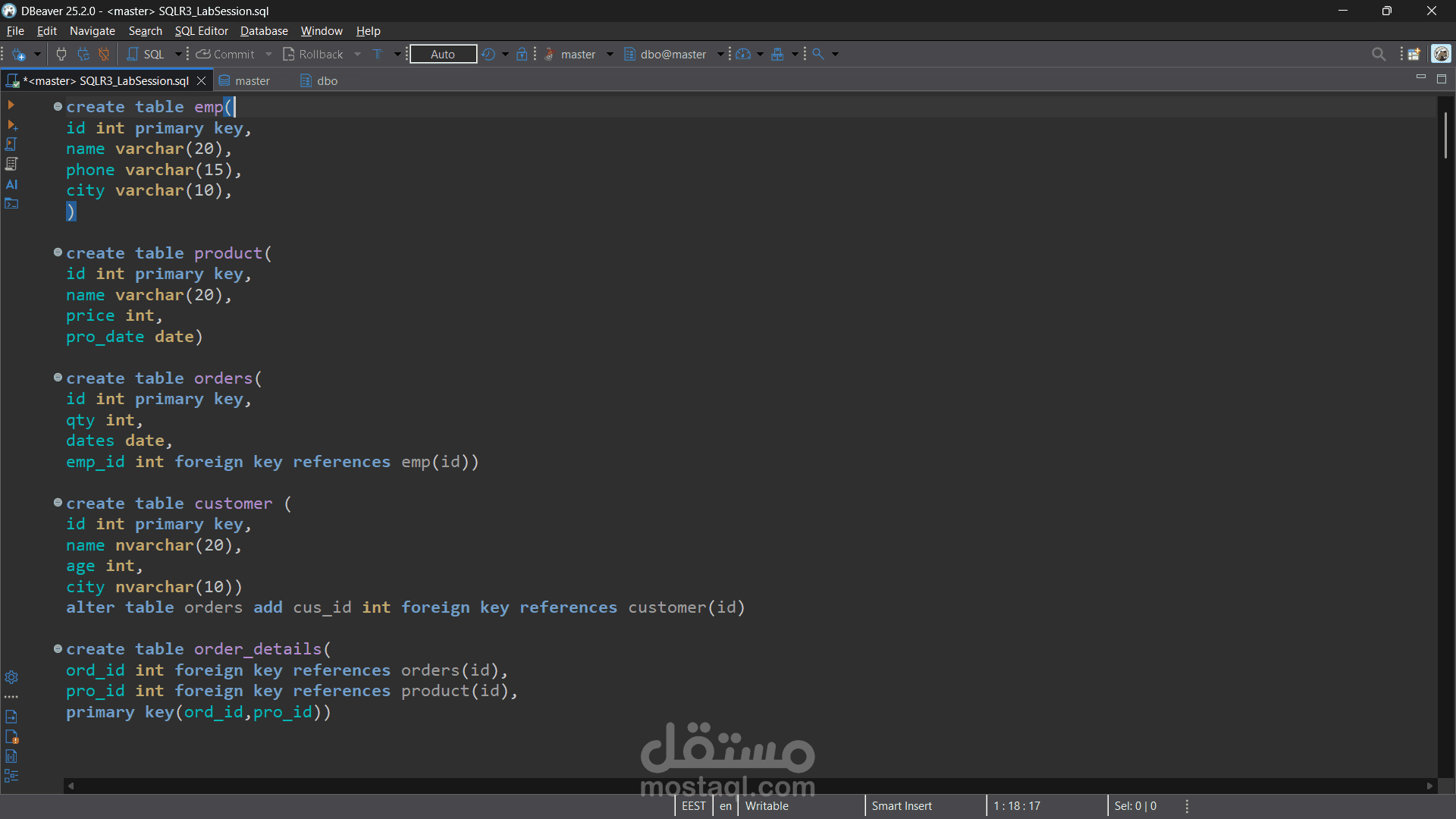عمل querys على data باستخدام microsoft sql server