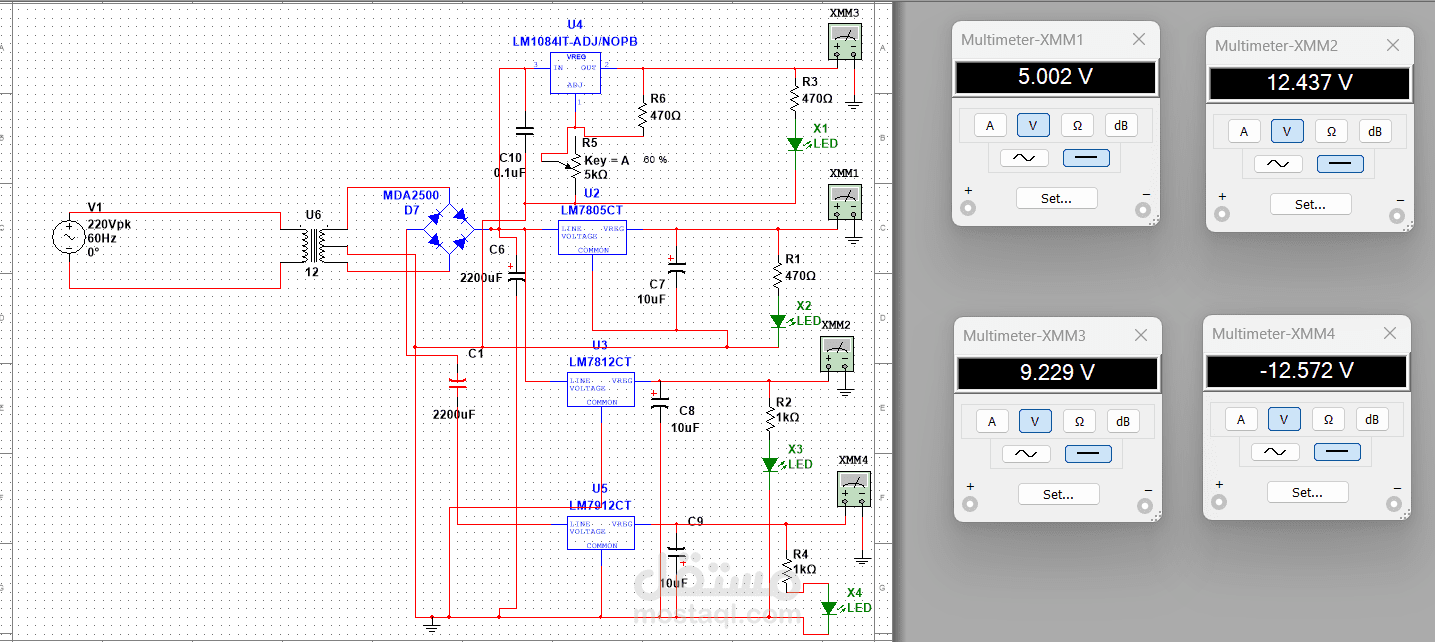 Power Supply Project (Hardware & Simulation)