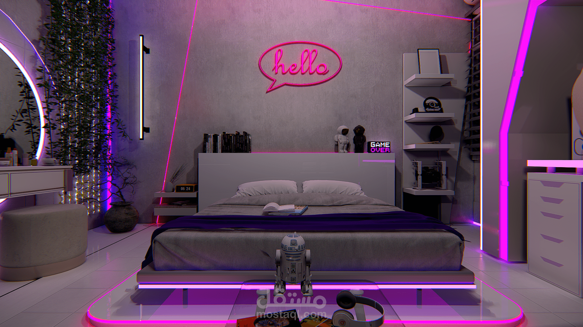 cyberpunk room