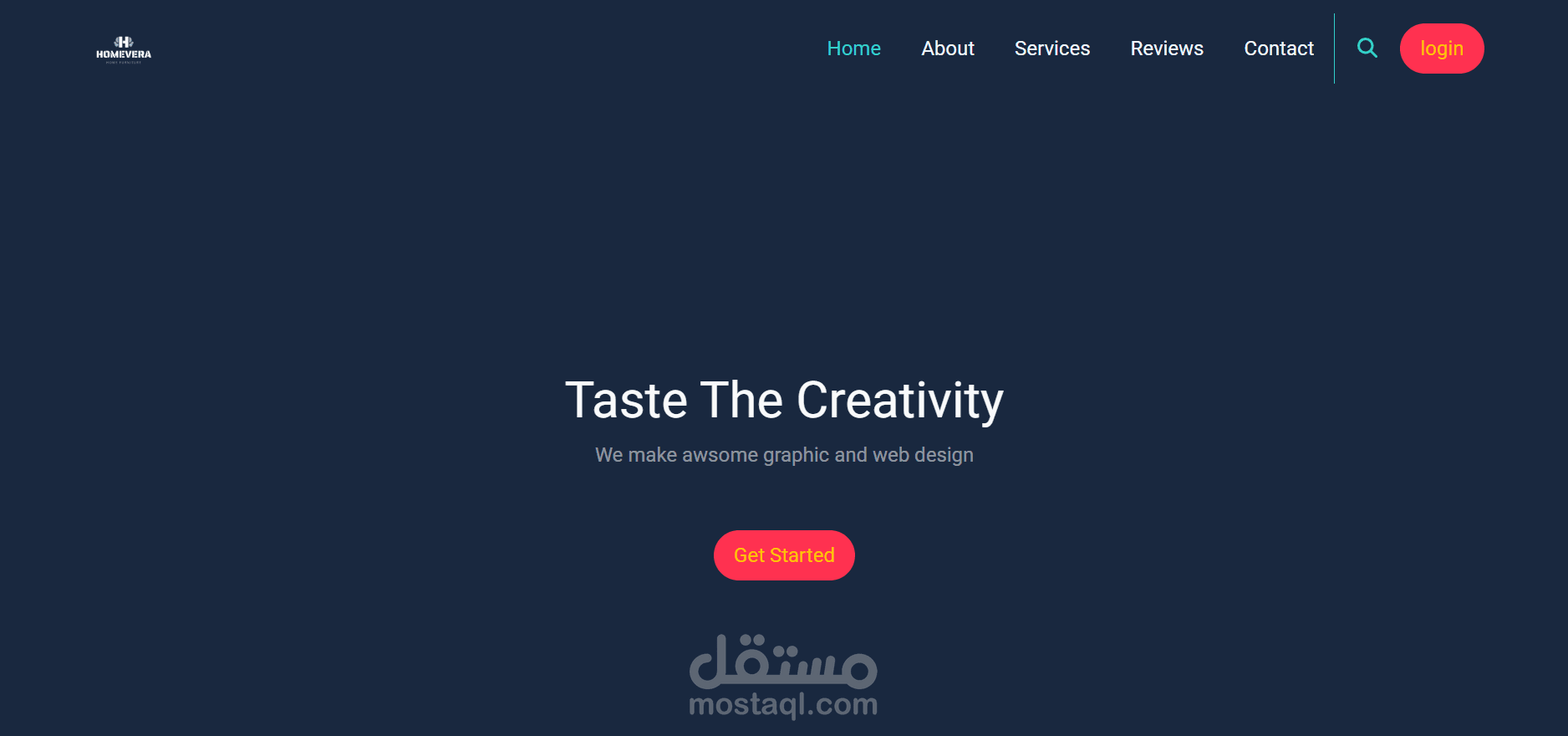تصميم موقع اثاث جذاب و متجاوب مع جميع الشاشات