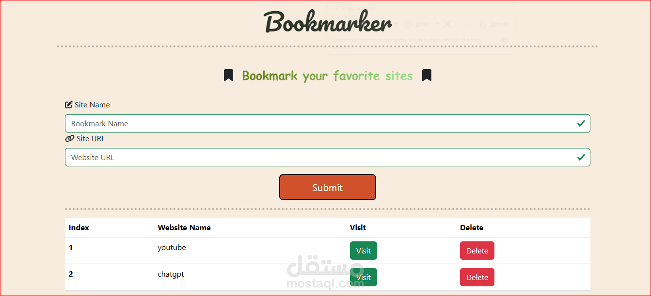 bookmark website