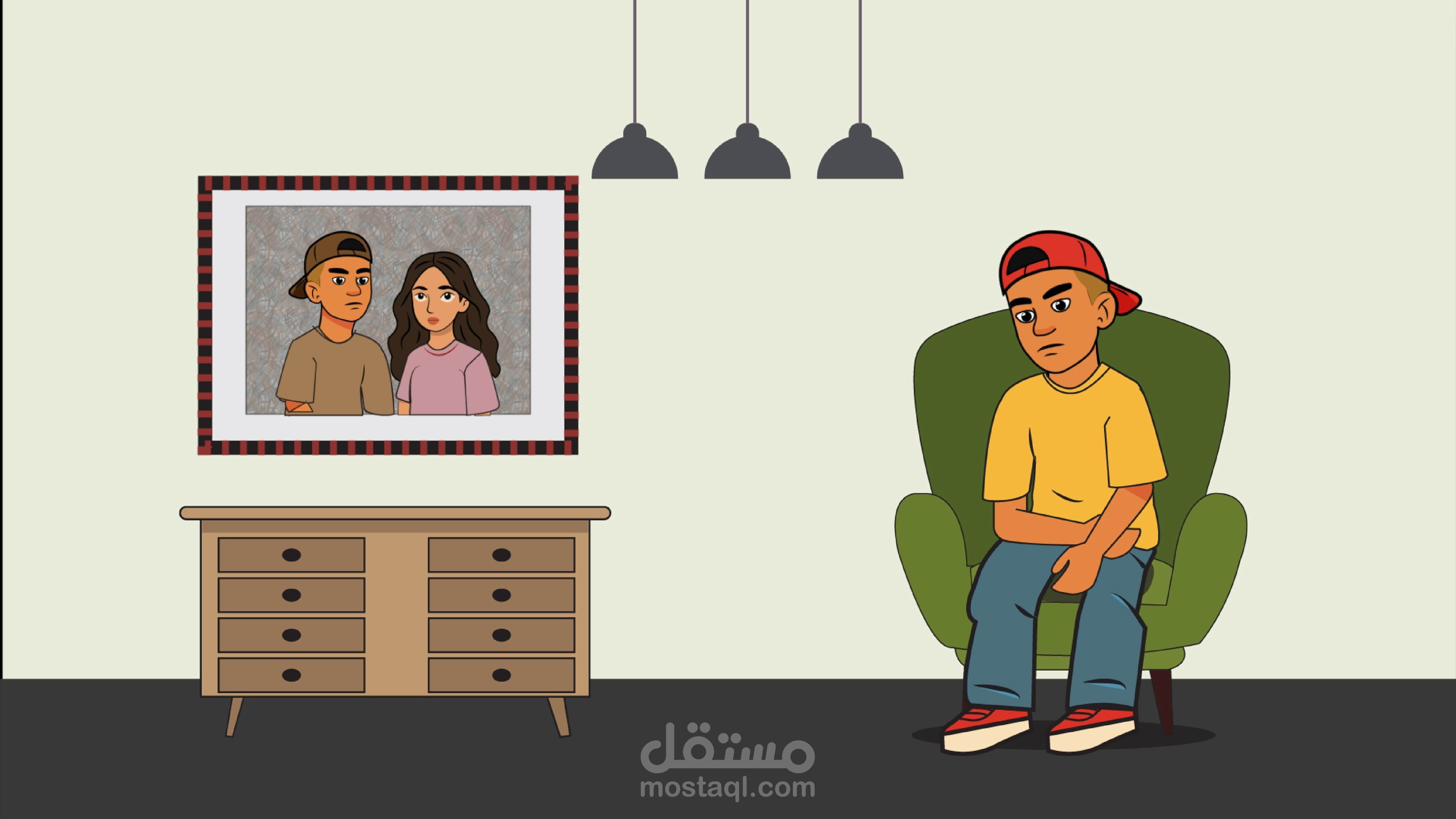 فيديو موشن جرافيك لأغنية شمس وهوا