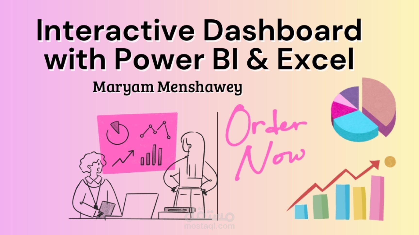 تصميم Dashboard باستخدام Excel و Power BI لبيانات الهواتف المحمولة