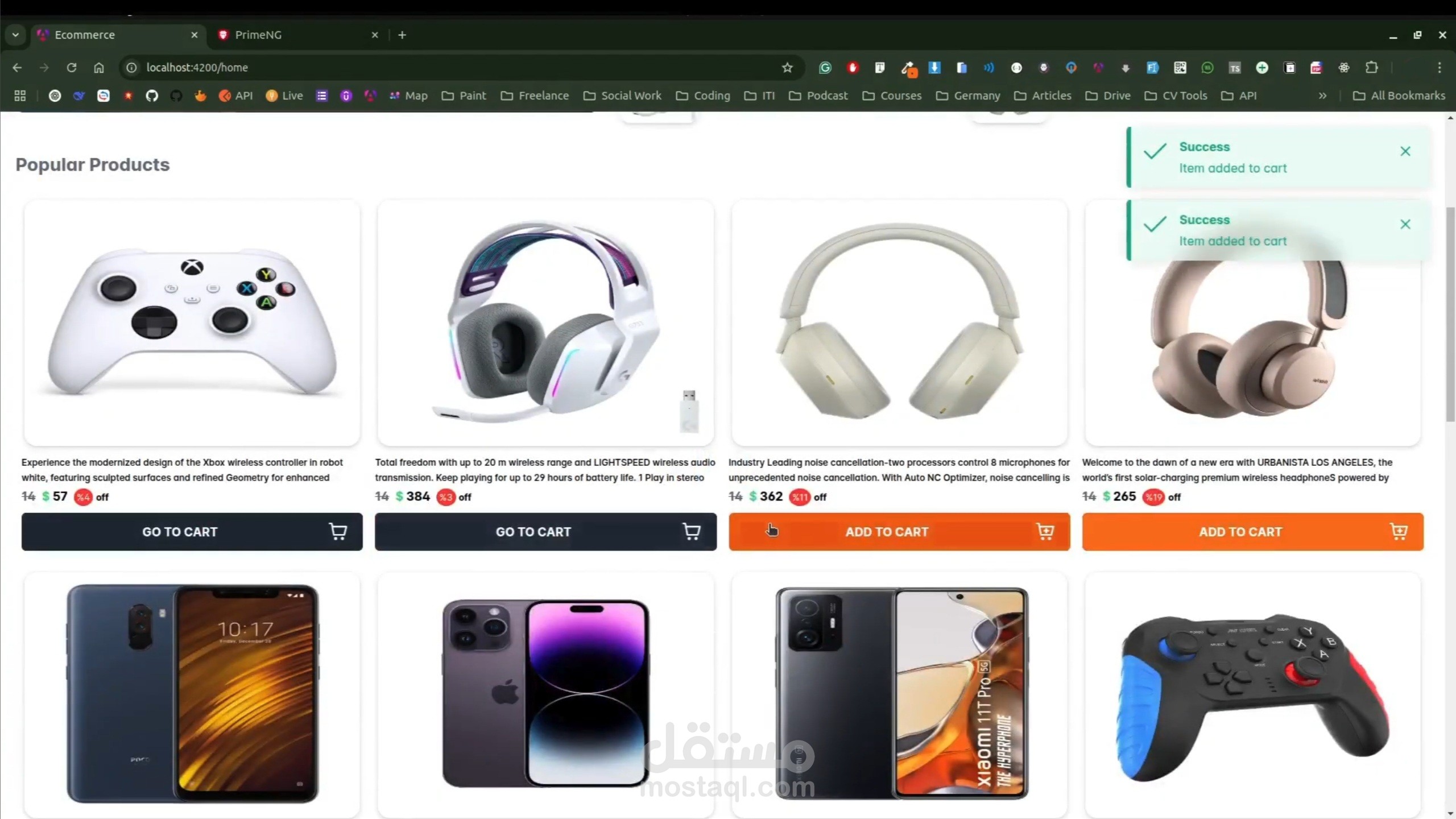 Ecommerce Angular web app