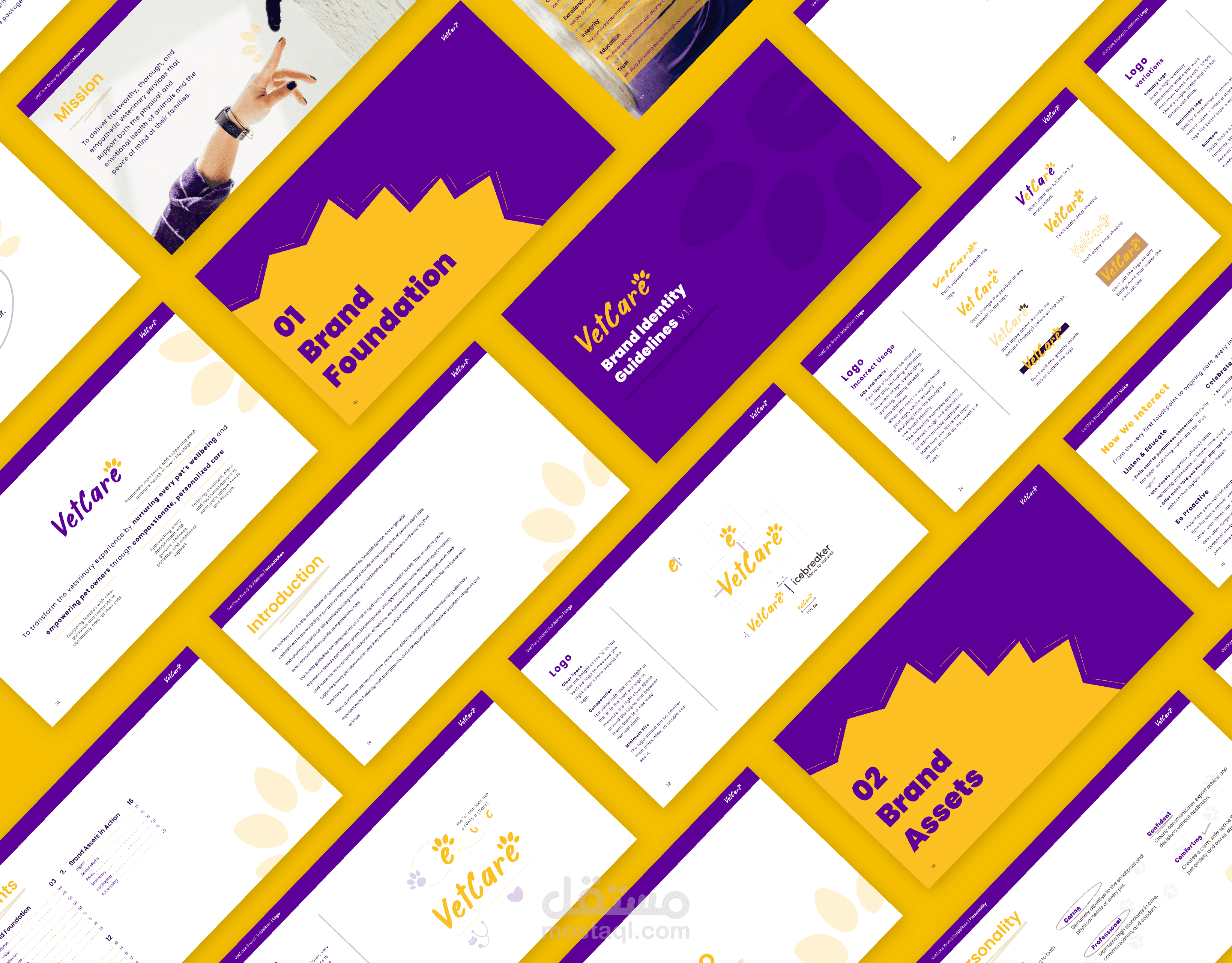 VetCare Full Brand identity + Brand guidelines