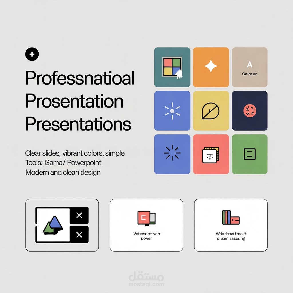 عروض تقديمية احترافية – تصميم وتنسيق باستخدام gamma/PowerPoint