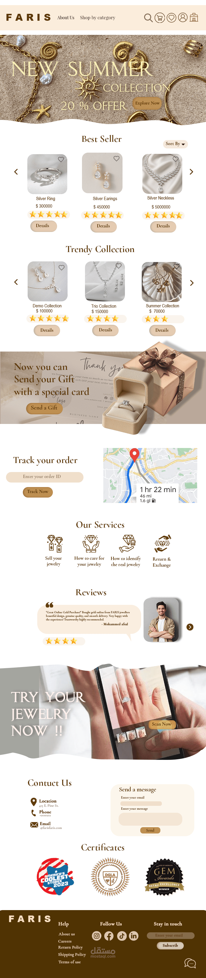 Redesign Jewelry website