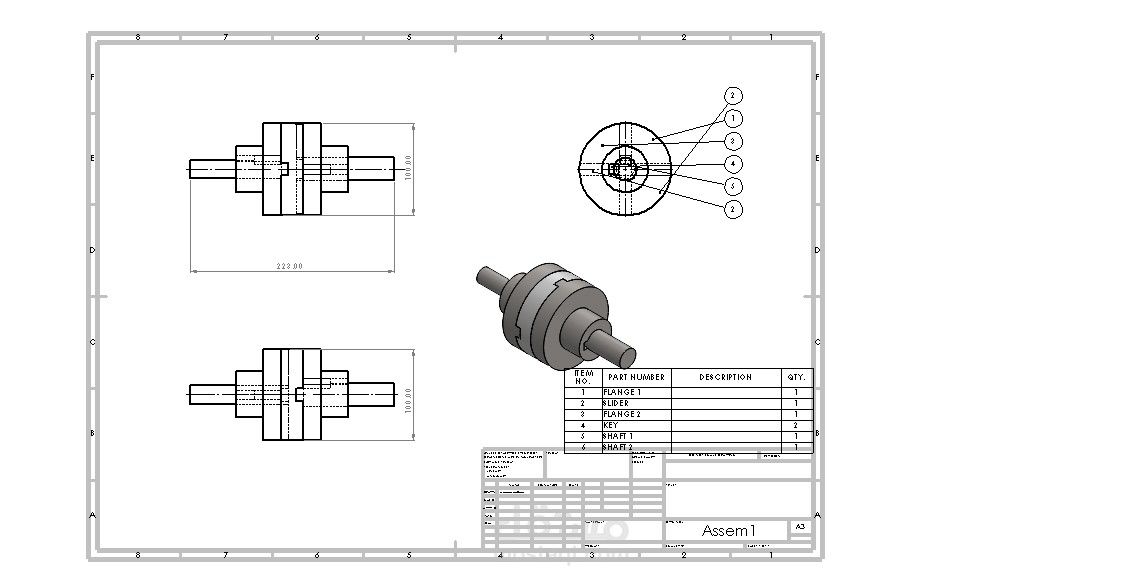 Assembly of Shaft Coupling System
