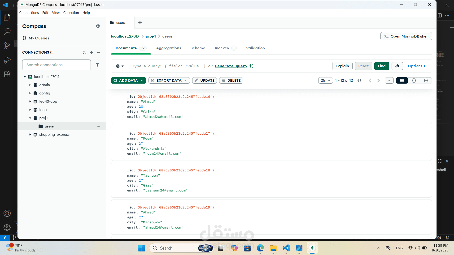 MongoDB Users Demo