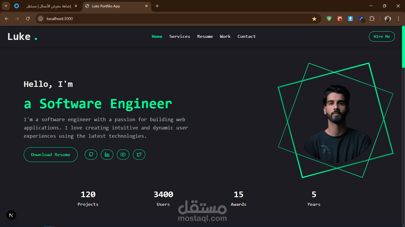 Luke-Portfolio-app-by-next
