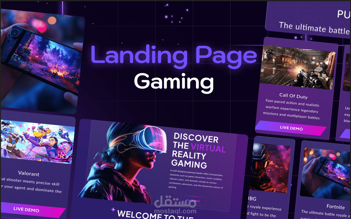 Gaming Landing Page