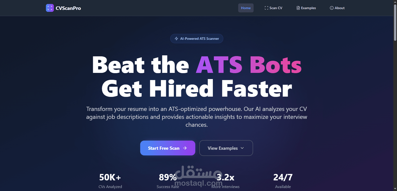 CVScanPro – AI-Powered ATS Resume Scanner