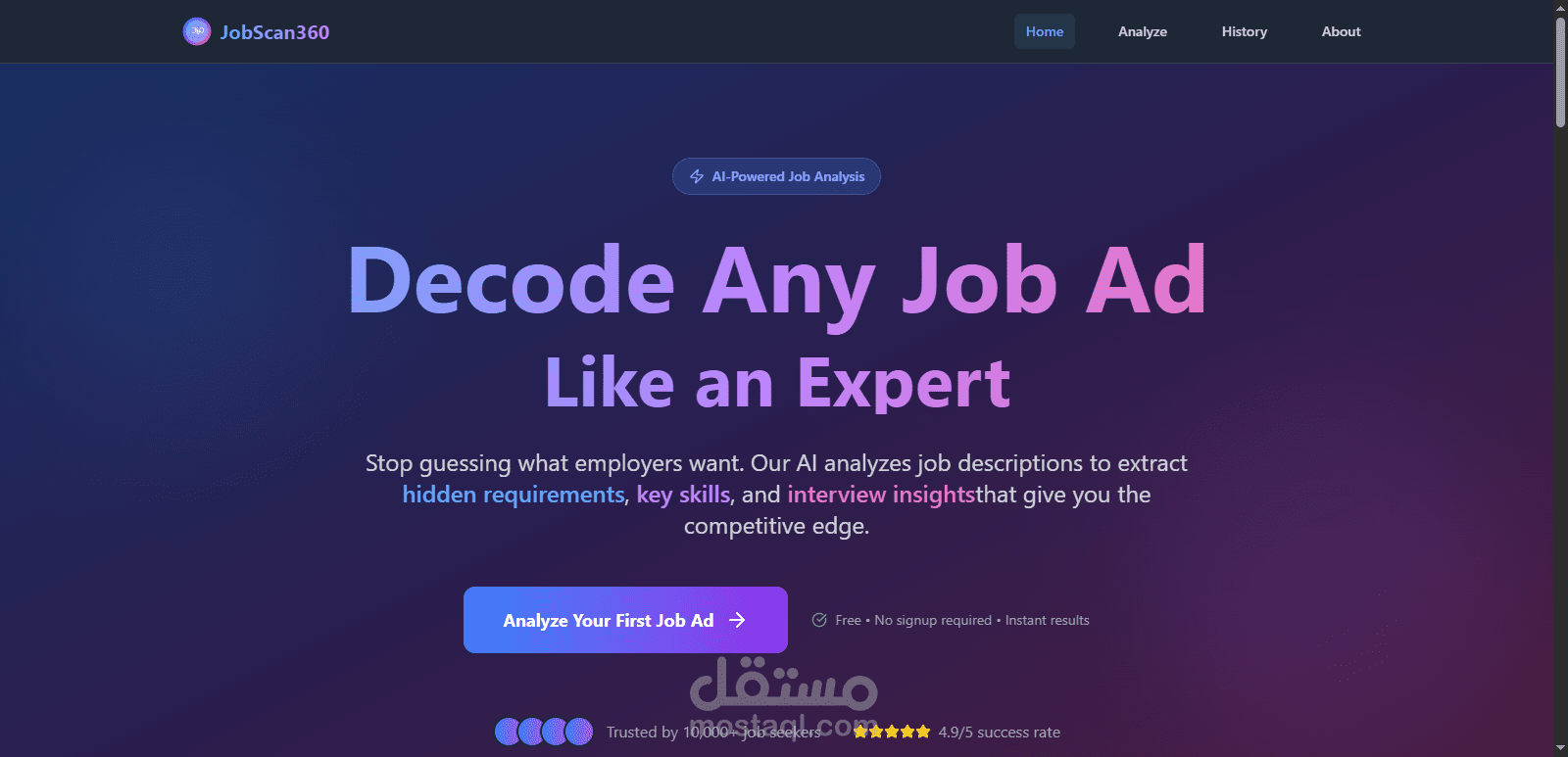 JobScan360 – AI-Powered Job Analysis Tool