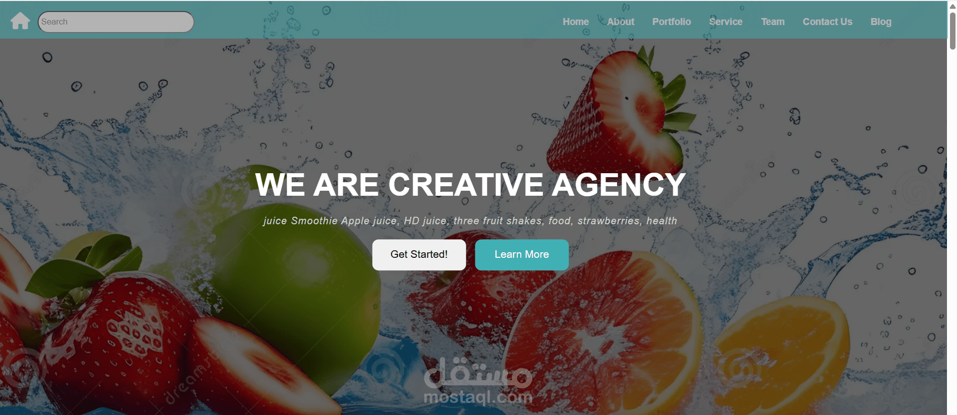 Fresh juice Website