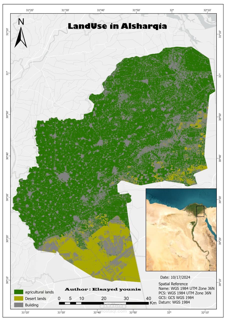 Land Use Analysis for Sharqia Governorate