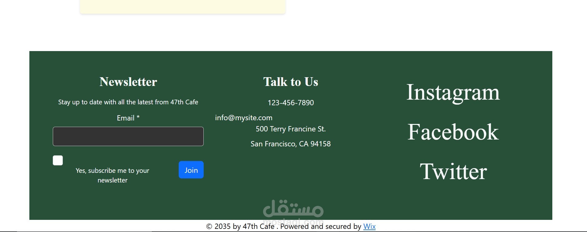 Cafe-website