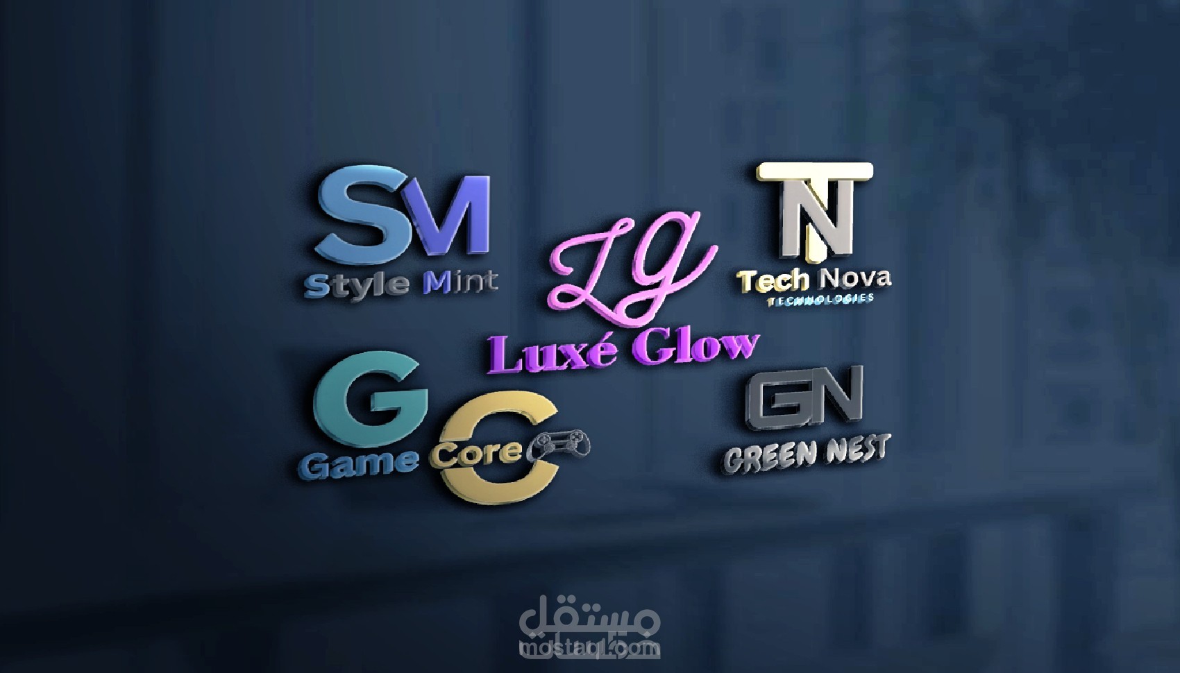 تصميم شعار 3D احترافي يلفت الأنظار ويبرز علامتك 3D Logo