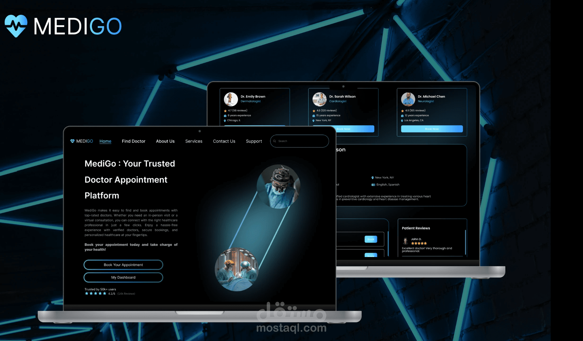 MEDIGO | UI/UX booking appointment  web design