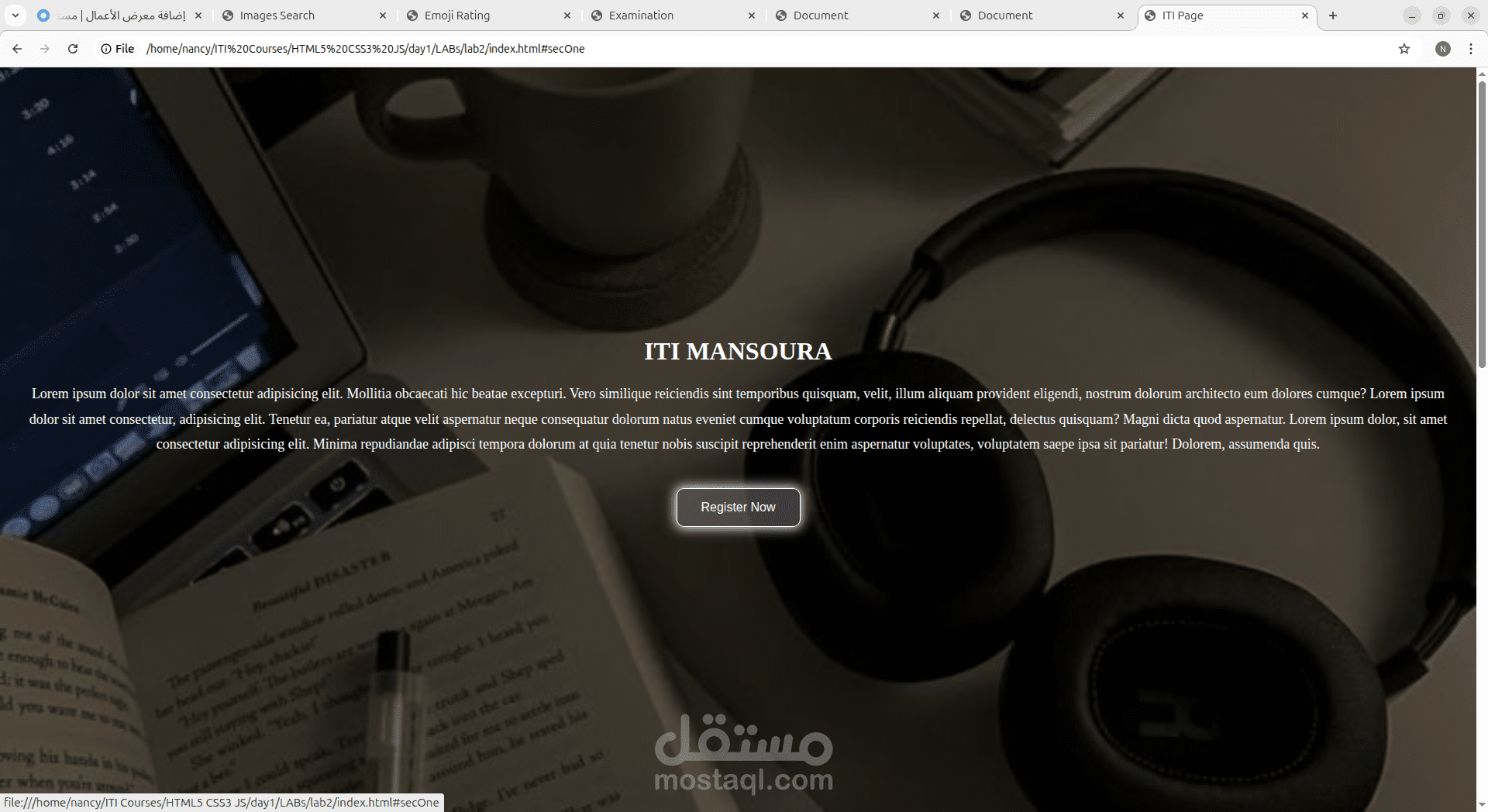 Responsive Landing Page with Scroll and Hover Effects