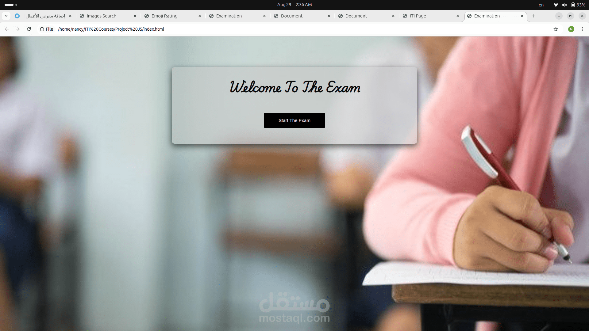 Quiz Timer with Name Verification and Result Calculation