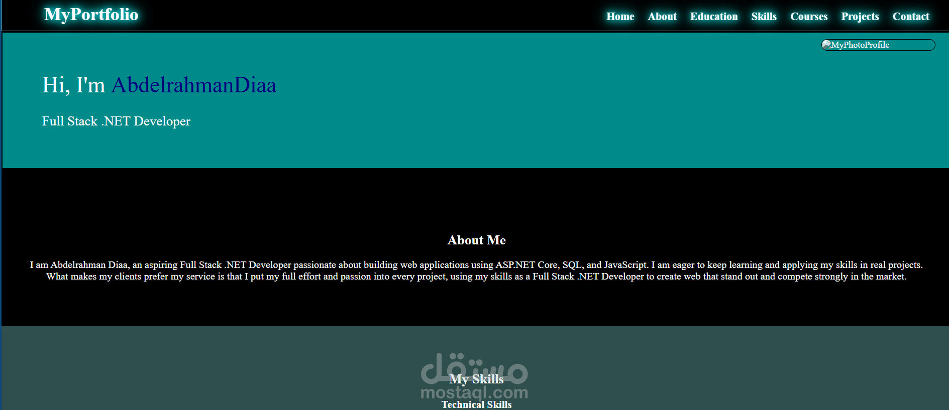 Personal Portfolio Website