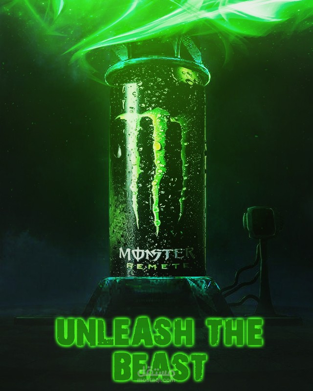 لمشروب الطاقة monster