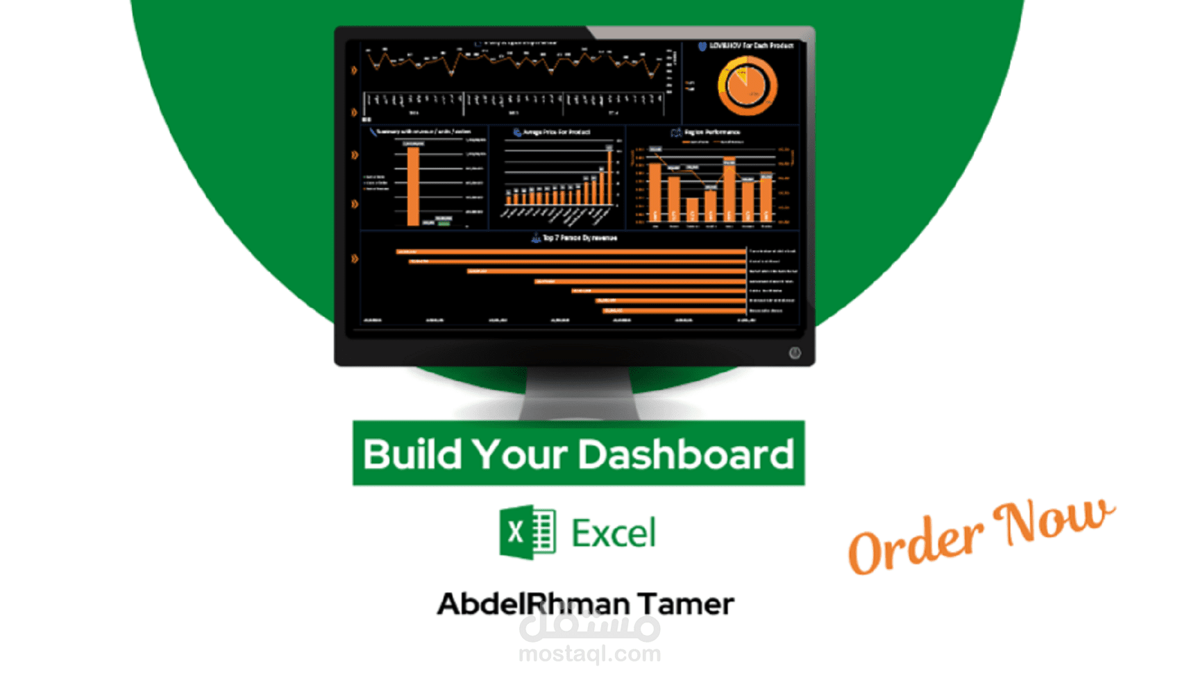Sales Data Dashboard  - EXCEL