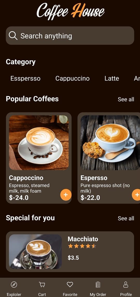 Coffee ShopApp