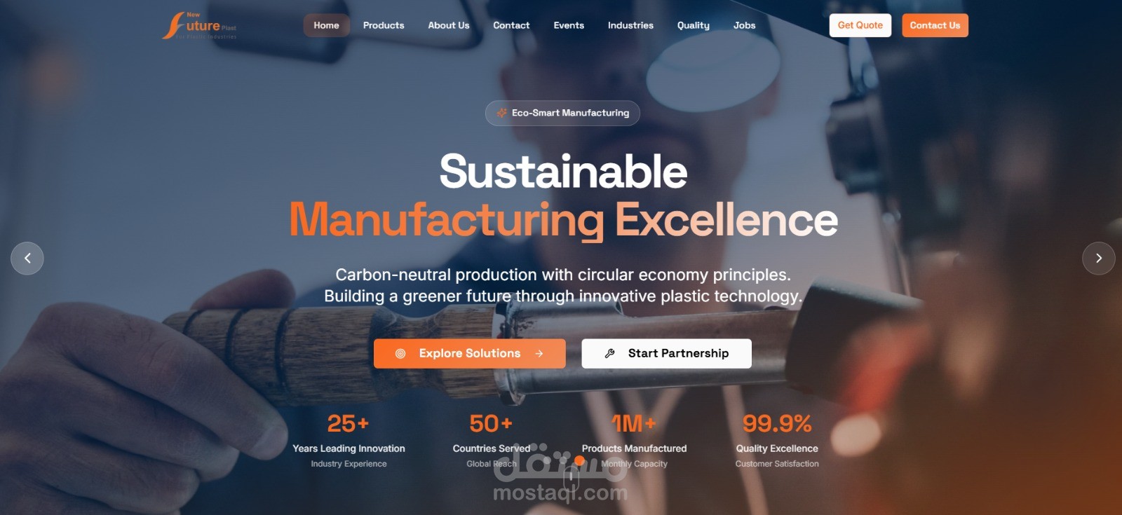Plastic manufacturing plant website