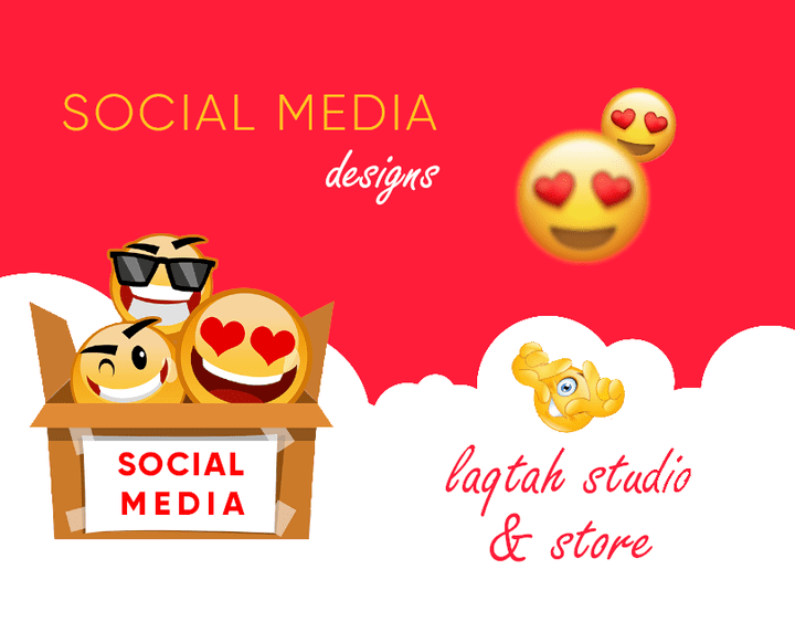 Social Media Design for Laqtah studio & store