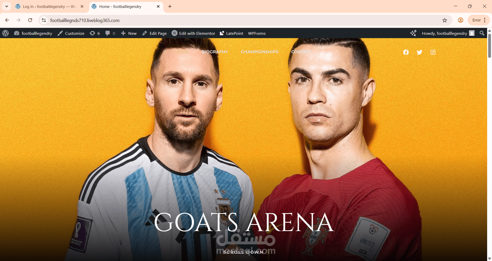 GOATs Arena – منصة عشاق الكرة