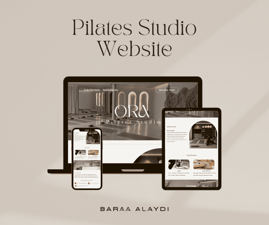 Ora Pilates – هوية بصرية، موقع إلكتروني، ولوحة تحكم