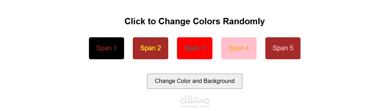 Click to Change Colors Randomly