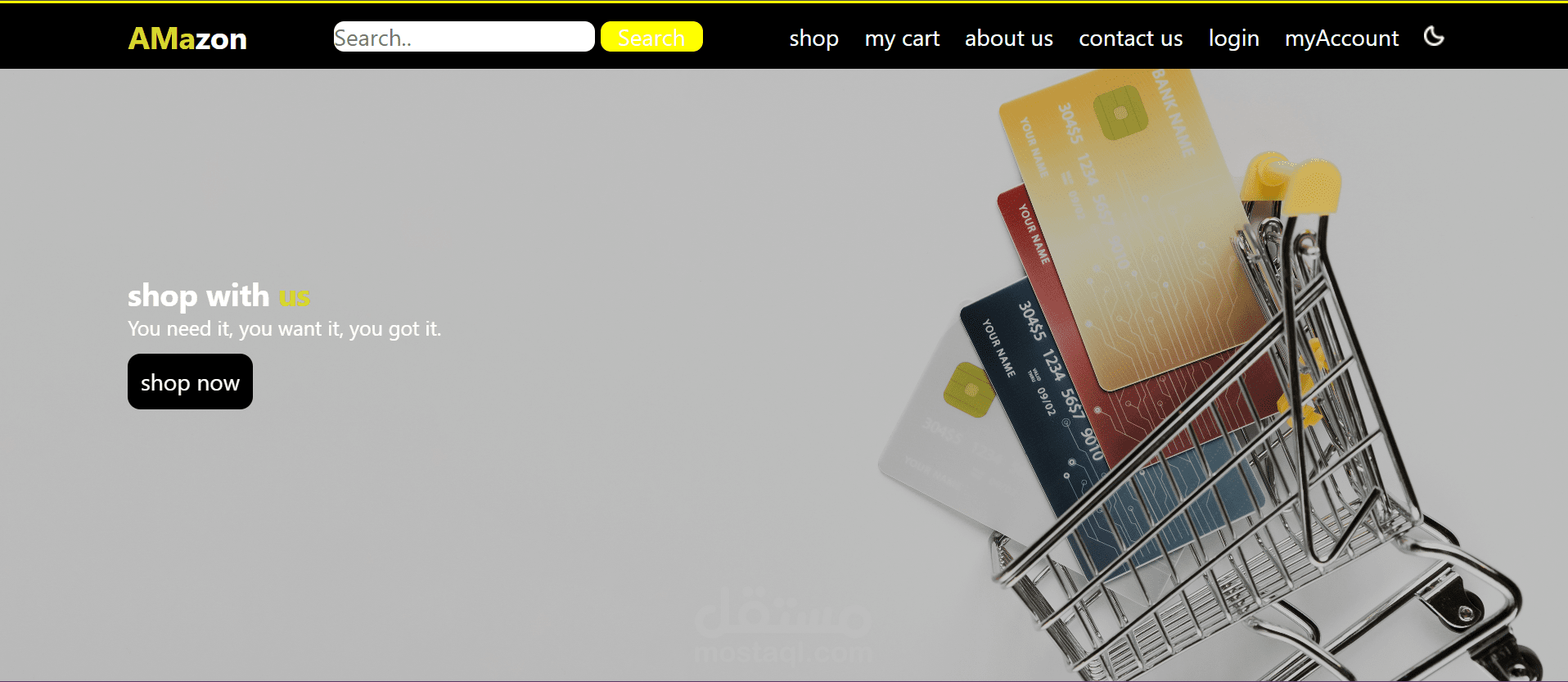 موقع E-commerce لبيع الملابس (مشروع جماعي)