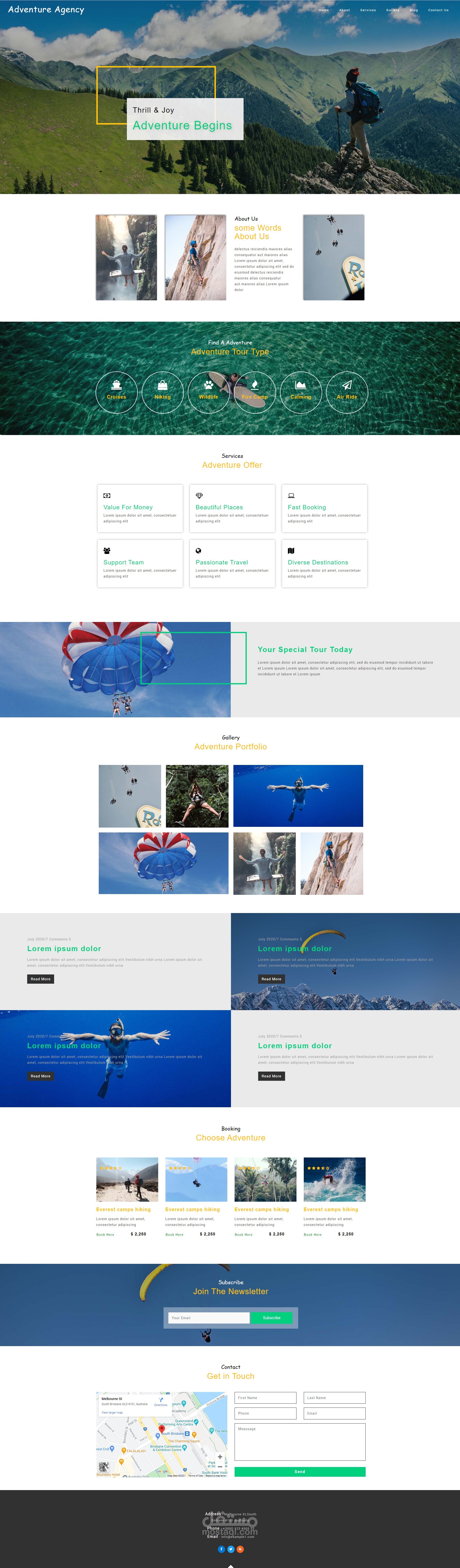 Advanture website