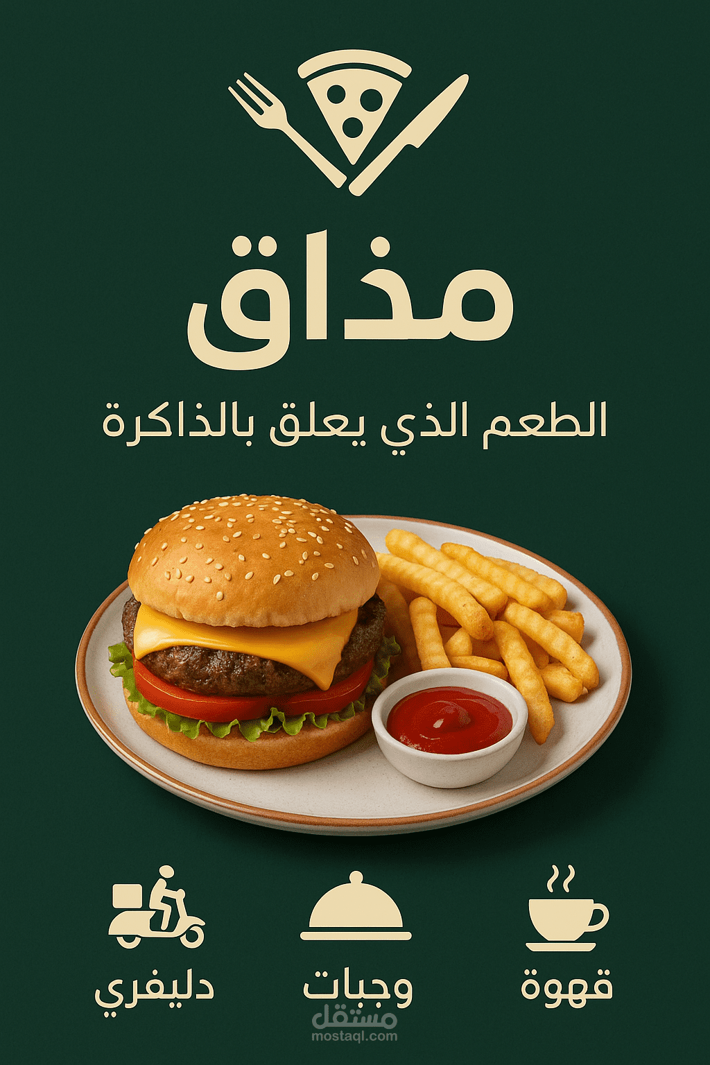 لوجو بسيط لمطعم