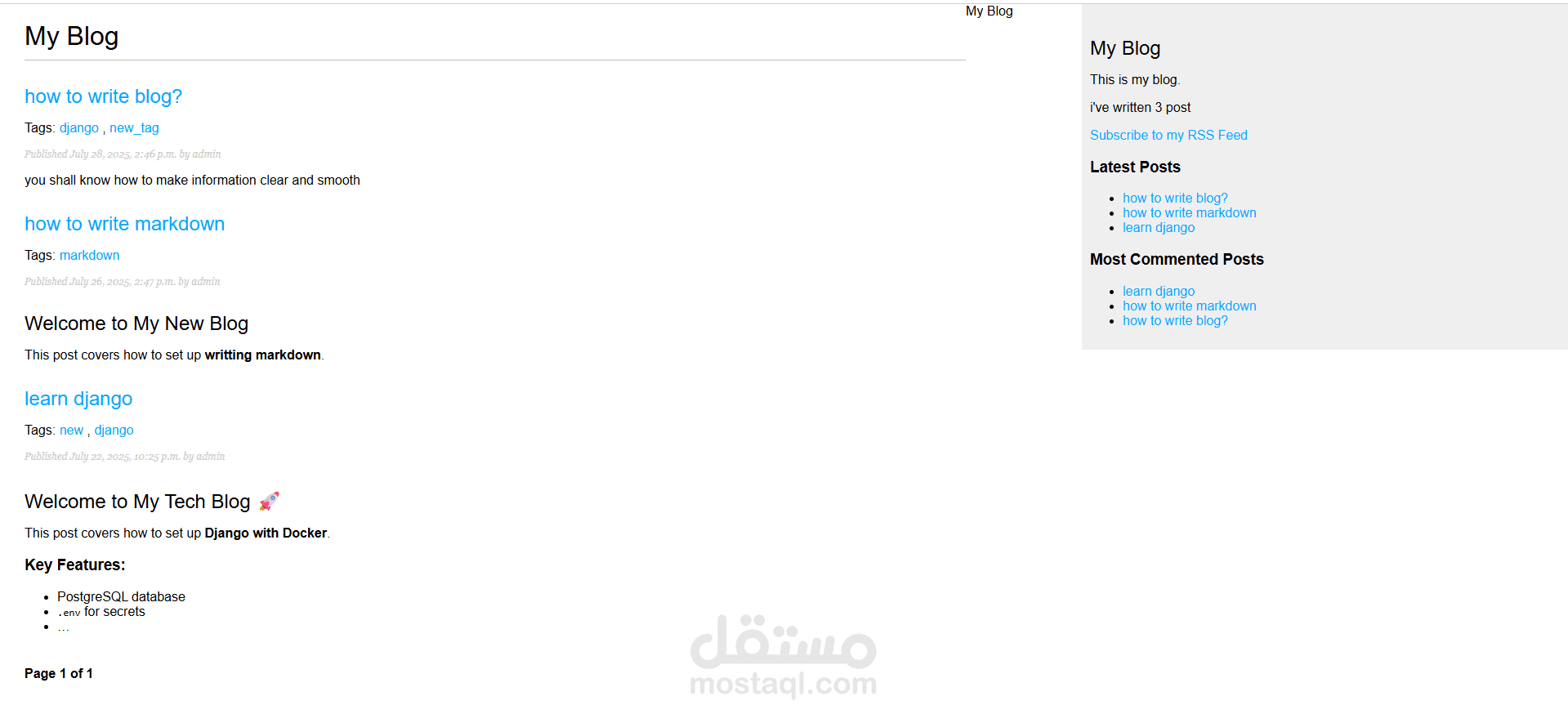 Blog System
