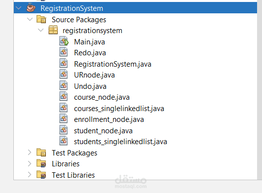 Regestration System byData Structures concepts