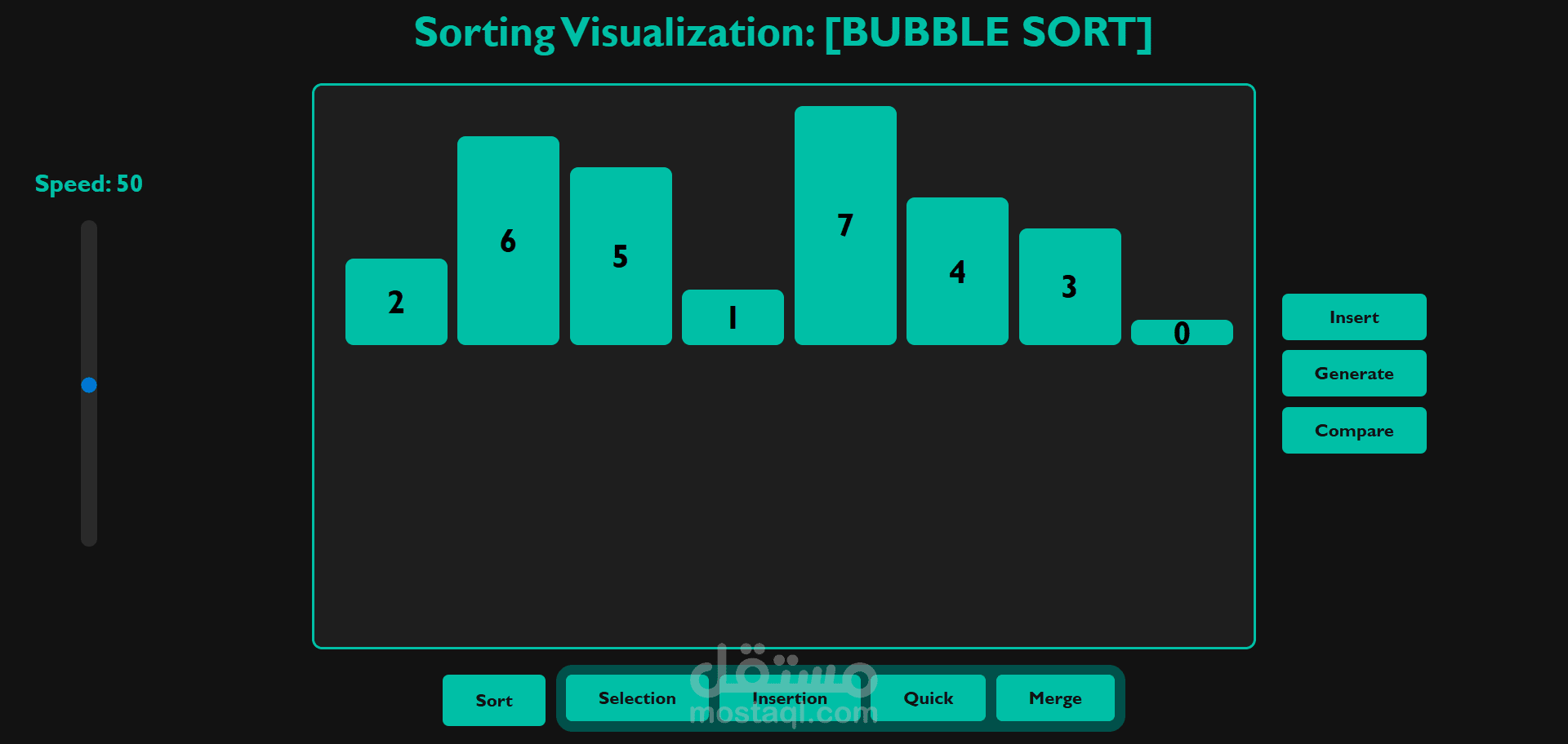 Sorting Algorithm Visualizer