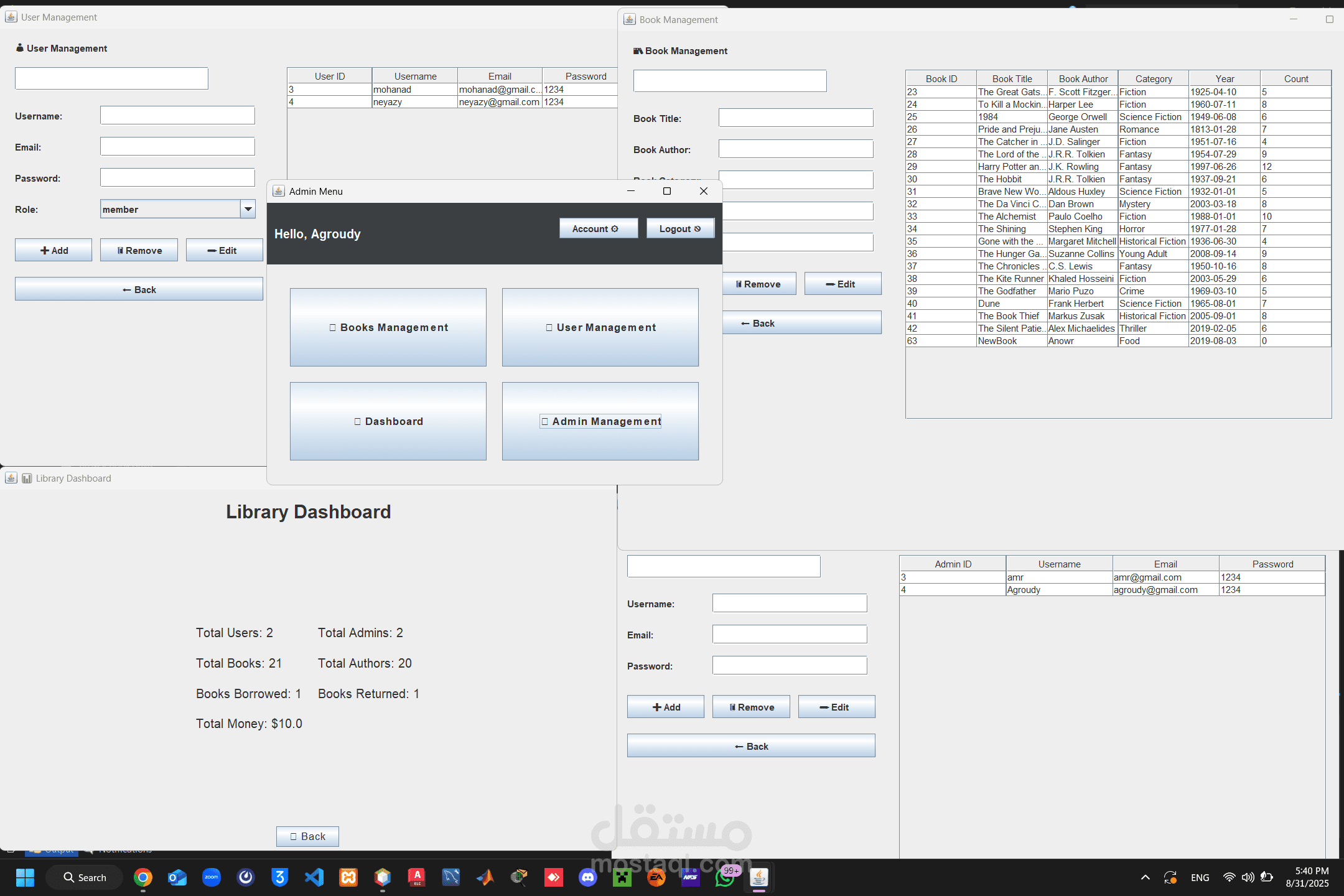 Library Management System | Java (OOP)