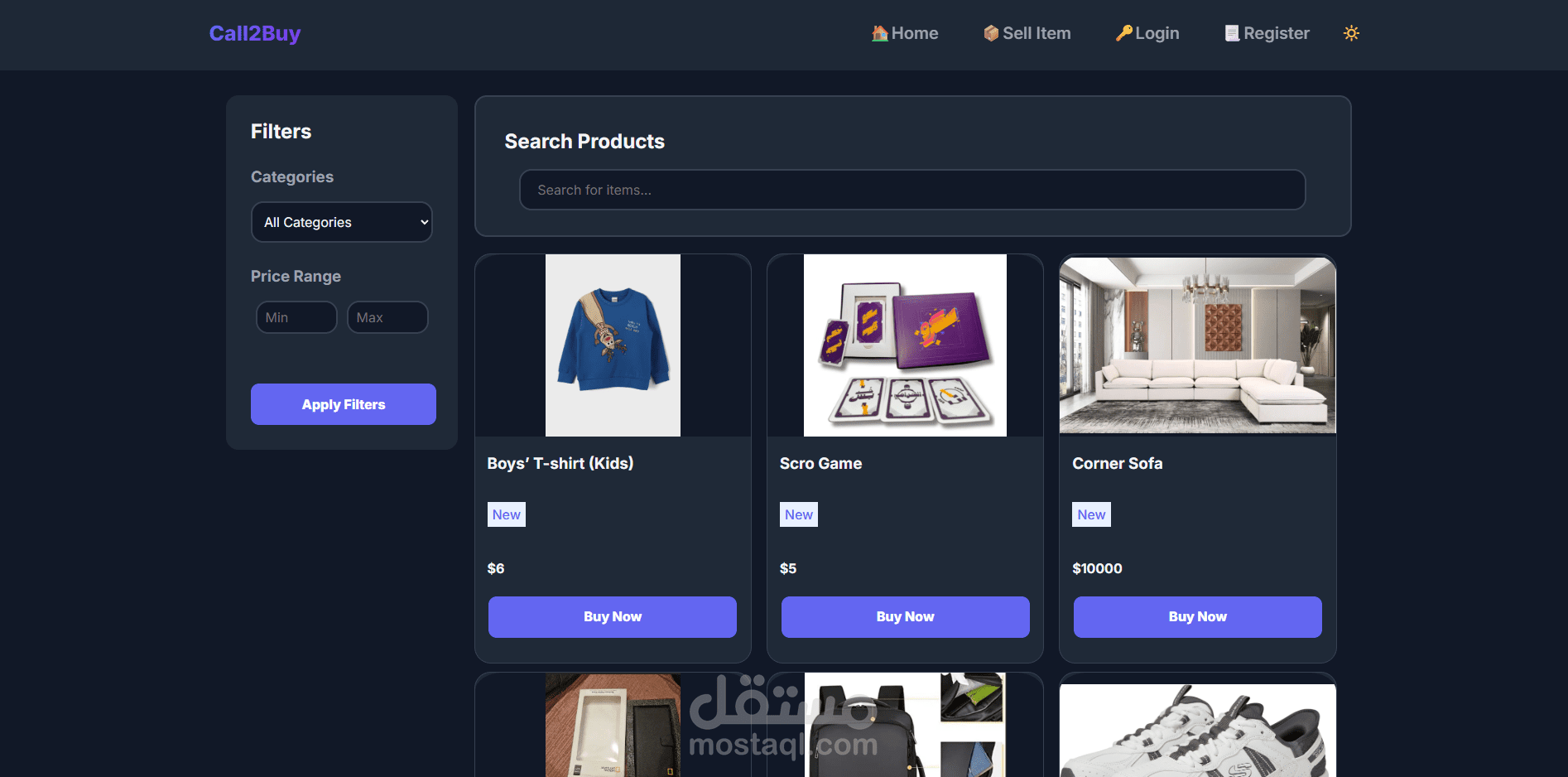 Online Marketplace (Full-Stack Web Application)