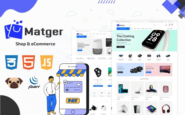 Matgar - Store & eCommerce Bootstrap HTML Template