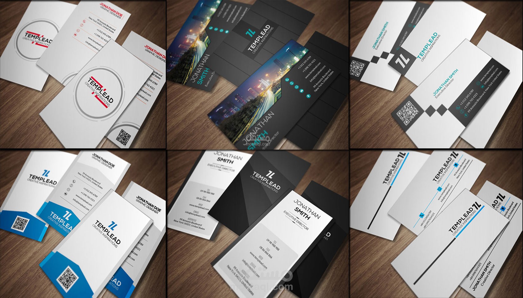 متاح للتوظيف الان  تصميم كروت شخصية احترافية تعبر عن هويتك - Business card design
