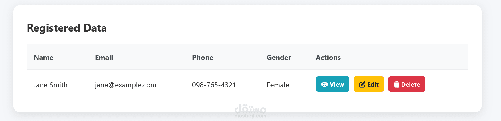 registration page
