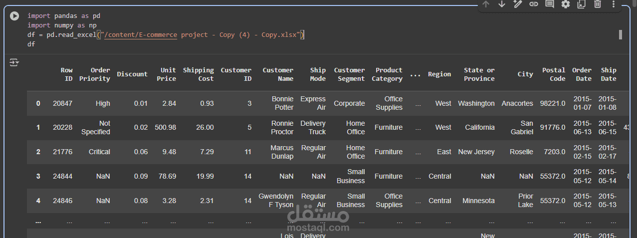 Data cleaning and preparing