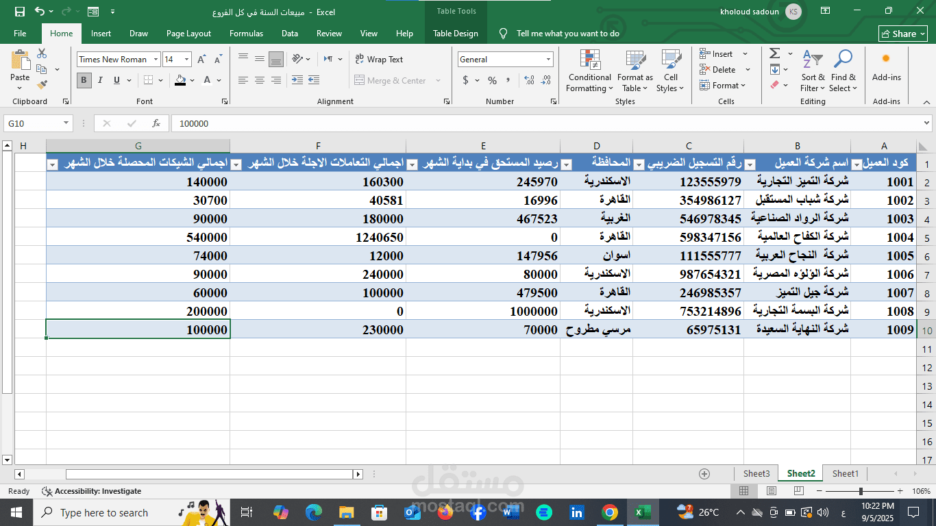 Microsoft excel